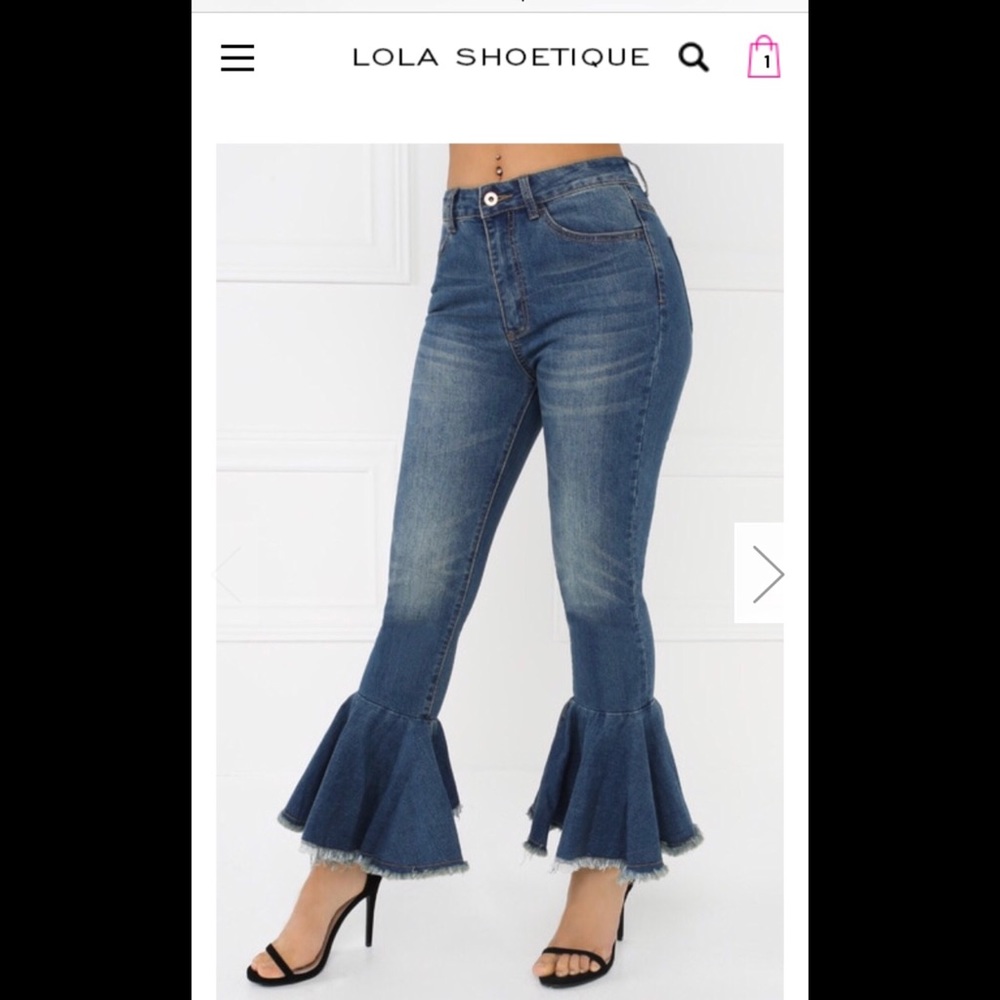 Ankle flare jeans
